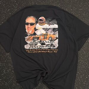 Vintage Port And Company Men’s 2XL Heavy Cotton Black NASCAR Graphci T Shirt